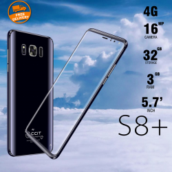 CCIT  S8+ Smartphone,Fingerprint, 4G/LTE, Dual sim, Dual camera, 5.7" IPS, 32GB, Black
